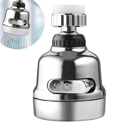 

Kitchen Tap Head Shower Faucet Tap 3 Level 360 Degree Diffuser Rotatable Nozzle Adjustable Booster Faucet Kitchen Accessories