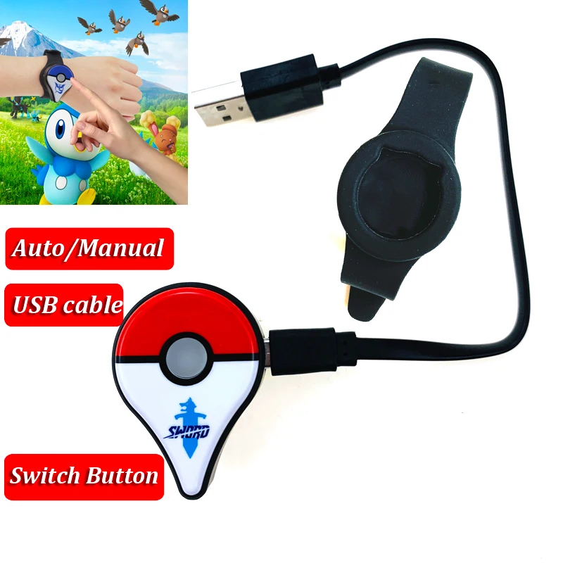 

2019 New Bluetooth Automatic interactive Pokemon toy support IOS Android for Pokemon Go Plus for Nintendo game accessories
