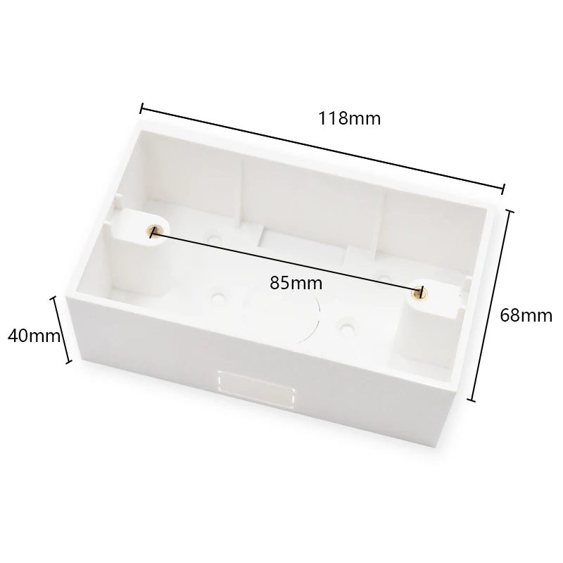 Высококачественный подвесной переключатель поверхности распределительная коробка 118*68*40 мм для настенных выключателей и розеток 118 типа