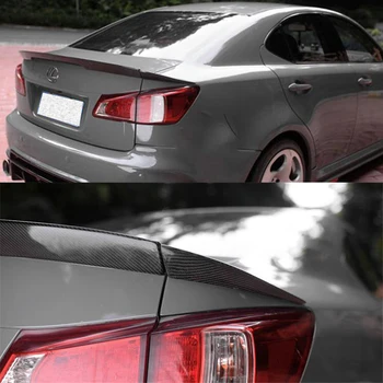 

CEYUSOT FOR 3PCS Lexus IS series True carbon fiber spoiler wing 2006-2012 car trunk color tail fin IS250 IS300 IS350 accessories