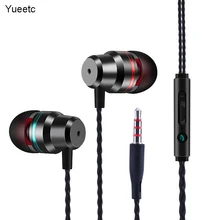 Проводные наушники-вкладыши, Hi-Fi наушники, металлическая гарнитура, басовые наушники, проводные наушники для бега, музыки, мобильных телефонов, ответ на вызов
