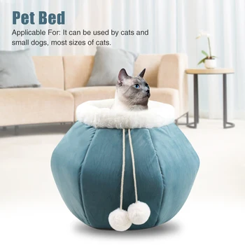 

Portable Foldable Dual Use Soft Home Kittens Winter House Easy Clean Cat Bed Comfortable Warm Small Animals Pet Supplies