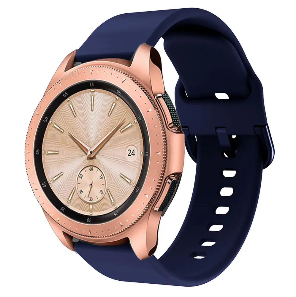 Модный силиконовый ремешок 20 мм для оригинальных часов samsung Galaxy Watch 42 мм спортивные умные Браслеты Ремешок для часов Garmin Venu