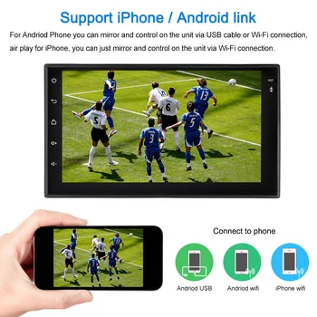

Hot Universal 7'' Smart Android 6.0 2 Din Car Stereo Radio Player GPS Navigator Multimedia Entertainment with BT WIFI AM/FM Free