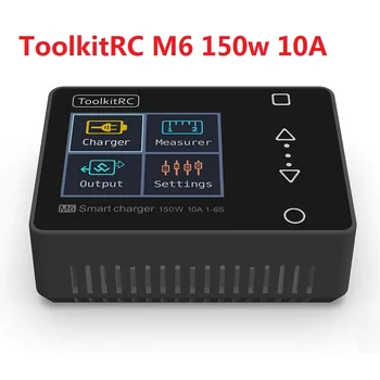 

ToolkitRC M6 Battery Balance Charger 150W 10A DC Output Power Adapter for 1-6S Lipo LiHV Life Lion NiMh Pb Cell Checker