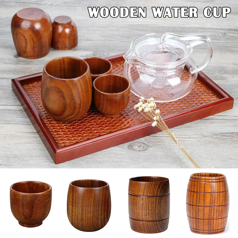 

Newly Solid Jujube Mug Wooden Coffee Beer Mugs Wood Drinking Cup Handmade Tea Cup Home Office XSD88