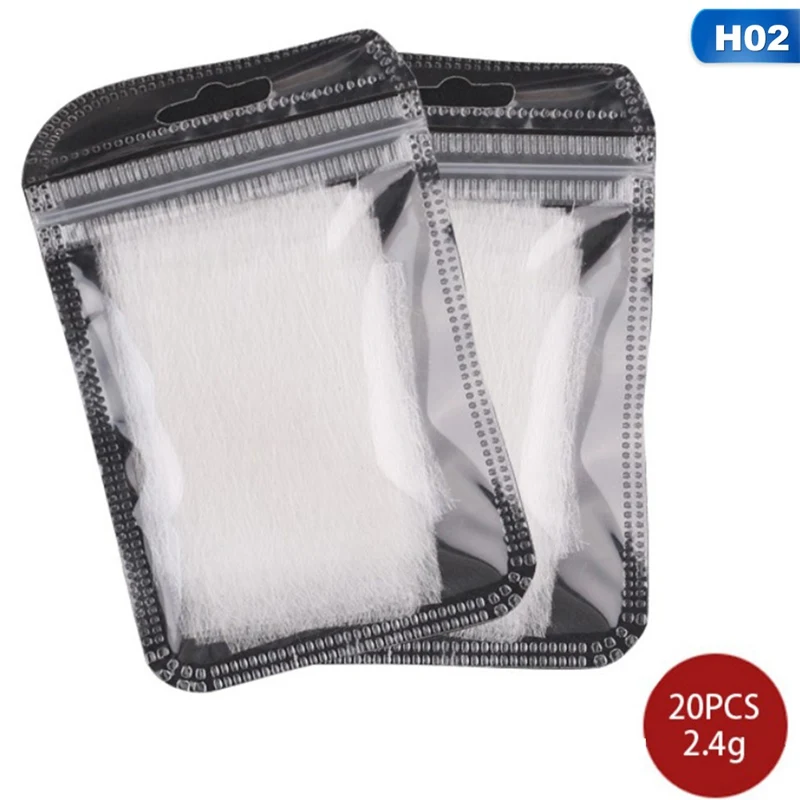 H02 10 шт., для дизайна ногтей, стекловолокно, Нетканая шелковая обертка, для наращивания, для строительства, форма для ногтей, Французский акриловый наконечник, УФ-гель, форма, инструмент для маникюра - Цвет: H02