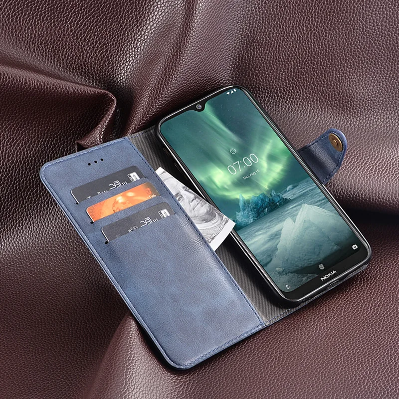 Деловой кожаный чехол для Nokia 6,2 чехол Роскошный винтажный откидной Чехол-кошелек для Nokia 6,2 TA-1198 TA-1200 Ретро Чехол 6,3 дюйма