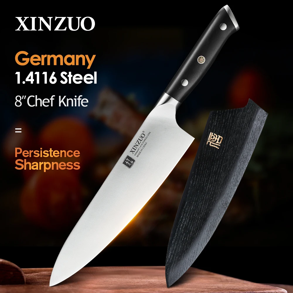 XINZUO 8 5 ''дюймовый нож шеф повара немецкий 1 4116 кухонные ножи из нержавеющей