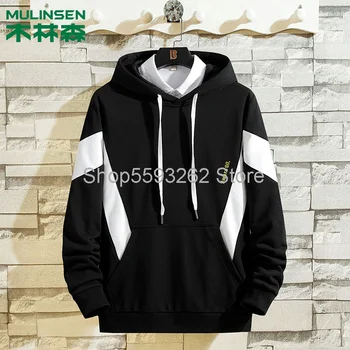 

Wei Yi men's tide 2020 hooded pullover embroidery men's casual handsome coat large size