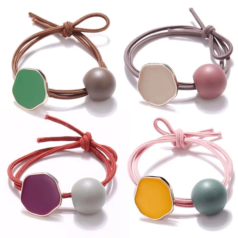 

Candy Color Hair Rope Korean Elegant Girl Elastic Hair Rubber Bands Sweet Scrunchie Headband Small Fresh Hair Accessories Women