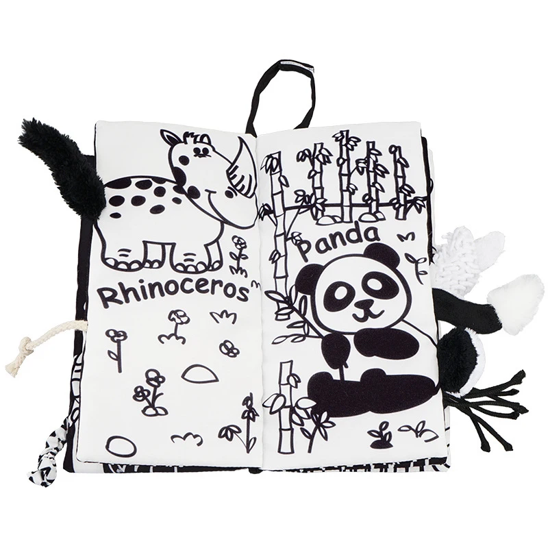 

Baby Early Learning Tearing Tail Toy Soft Cloth Book Parent-child Interactive Sound Paper Puzzle Cloth Book Educational Toy