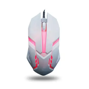 

2 Lights Gaming Mouse USB Optical Wired Gaming Mice 1600 DPI Colorful Light Game Mause For PC Laptop Computer Notebook Desktop