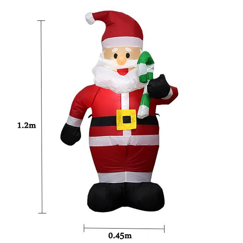 1,2 м/1,8 м/2,4 м надувной Санта-Клаус, снеговик, Рождественская АРКА, украшения для улицы, вечерние, реквизит для двора, сада, Рождественское украшение - Цвет: C