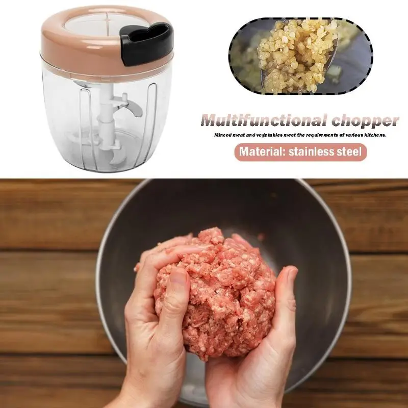 Ручной Еда измельчитель фруктов овощерезка Мясорубка гайка Шредер измельчитель