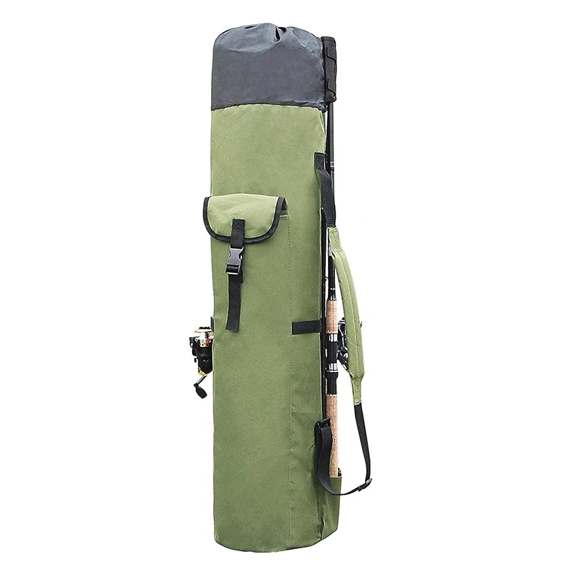  Fishing Bags Portable Multifunction Nylon Fishing Rod Storage Case Canvas Reel Organizer Travel Car