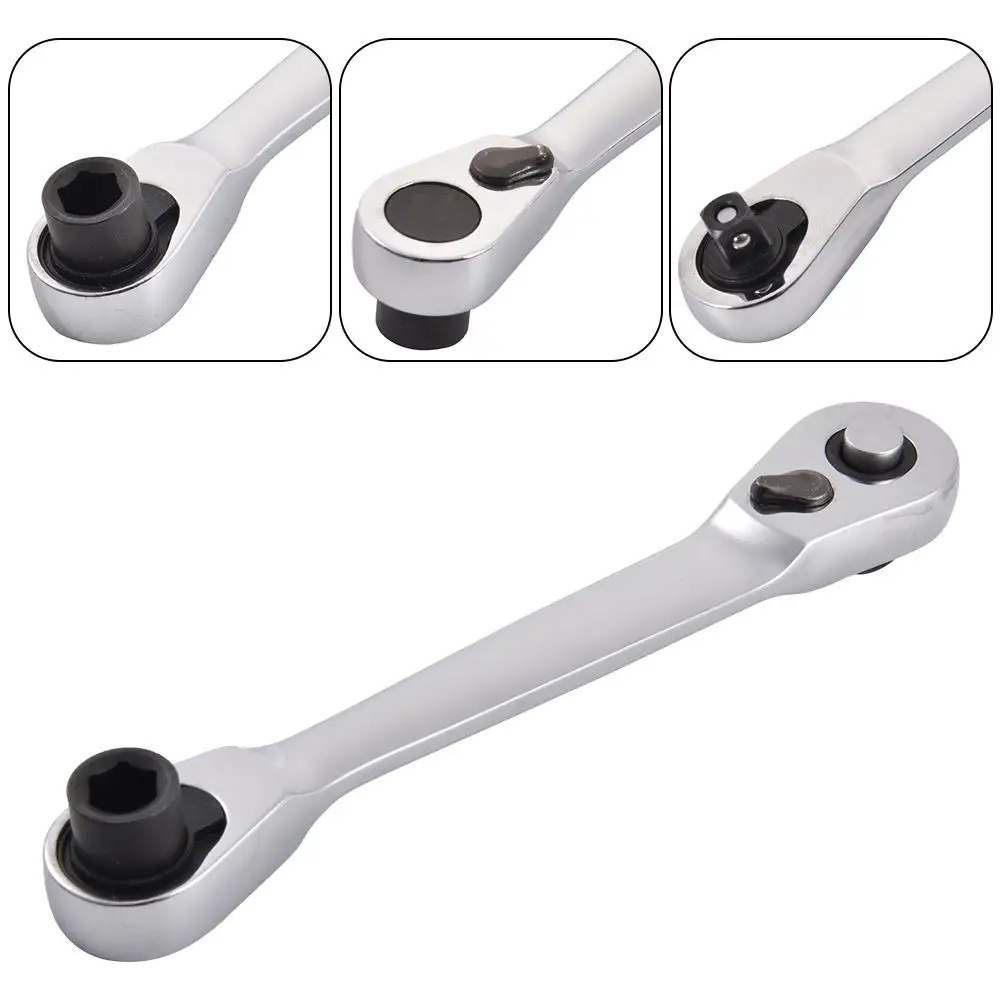 

1/4 Inch Mini Ratchet Wrench Handle Tip Screwdriver Small Fly Sleeve Batching Changer Tool Adjustable Handle Wrench
