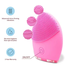 3 Colors Electric Wash Brush Washing Pore Cleaning facial massage USB Charging Silicone Cleansing Instrument Hot Sale