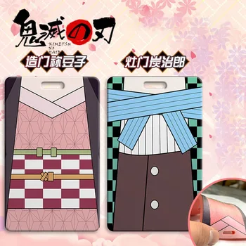 

Fashion Anime Demon Slayer: Kimetsu No Yaiba Kamado Tanjirou Nezuko Agatsuma Zenitsu Student Bus Room Card Cover Case