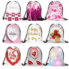 Рюкзак для путешествий на открытом воздухе, сумки на День святого Валентина, женские сумки на шнурке,, с цветами, большой емкости, спортивная сумка для спортзала, bolsos mujer