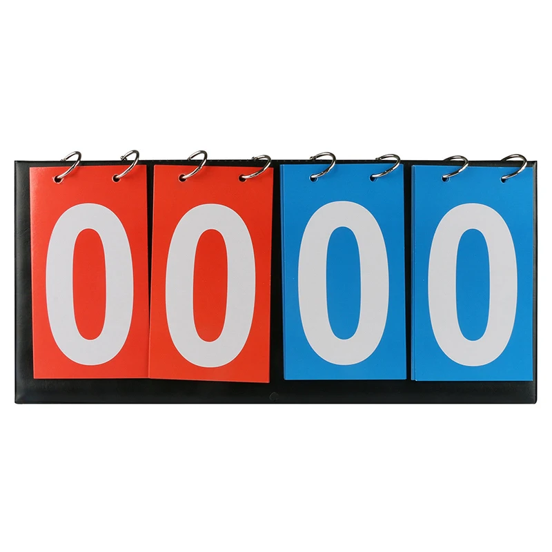 

Lightweight Portable 4 Digital Scoreboard Tabletop Football Volleyball Sports