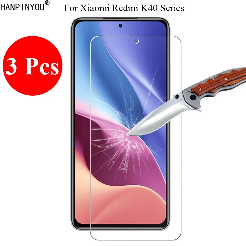 Закаленное стекло 3 шт./лот 9H 2.5D Защита экрана для Xiaomi Redmi K40 Pro Plus ультра игровая