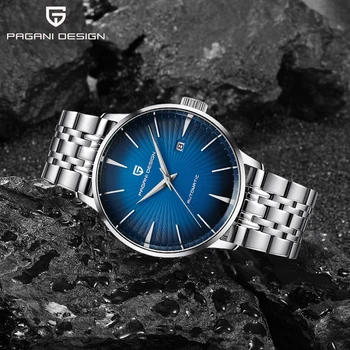 

PAGANI Design Mens Casual Fashion Watches Business Stainless Steel Waterproof Watch Military Automatic Mechanical Calendar Clock