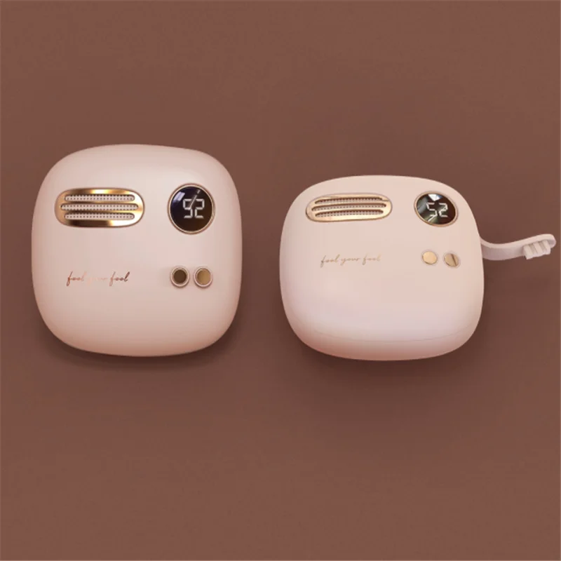 Xiaomi retro hand warmer power bank Digital display temperature 52 ℃ rechargeable