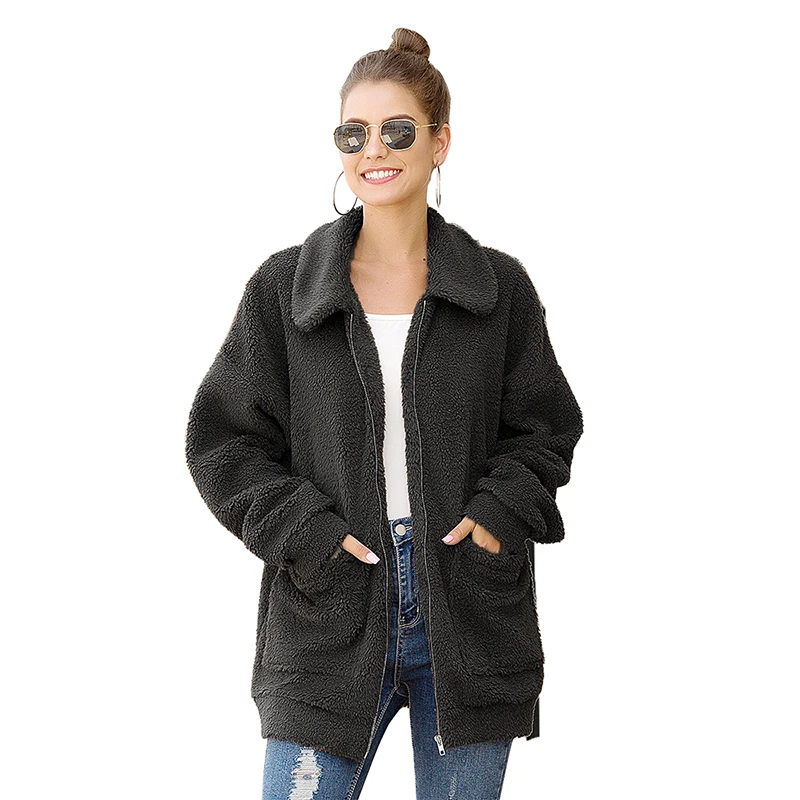 Original design autumn and winter new women's wear popular loose thickened woolen coat | Женская одежда
