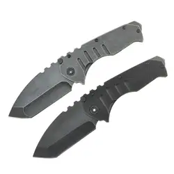 Medford – couteau pliant Nocturne D2 de haute qualité, lame, pierre de lavage, manche en acier G10, EDC couteaux de poche tactiques d'auto défense 