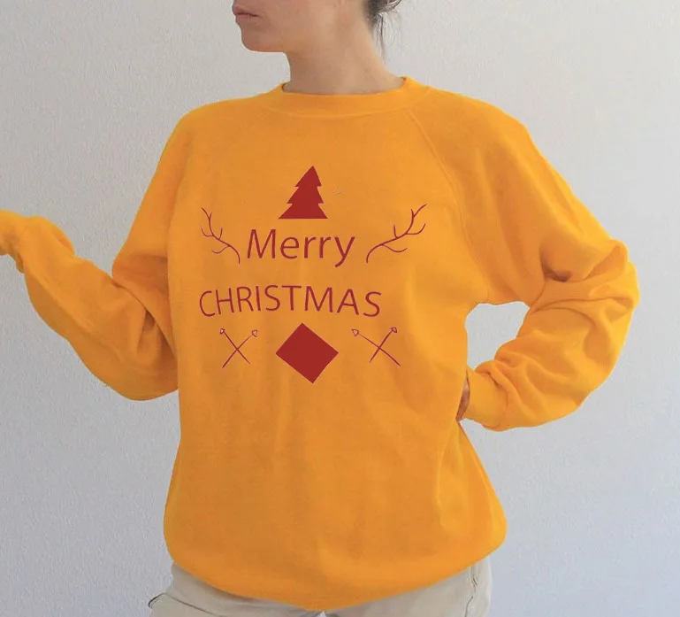 BKLD Merry Christmas Толстовка Новинка весна осень женские толстовки пуловер с длинным рукавом О-образным вырезом Женская одежда с капюшоном женская