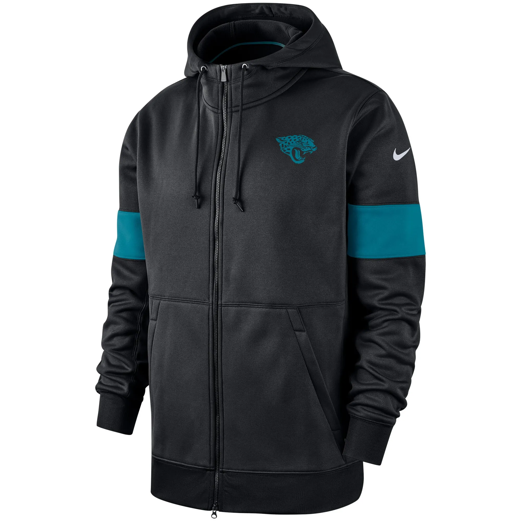 Jacksonville Jaguars куртки для мужчин Sideline производительность Full-Zip худи черный - Цвет: men