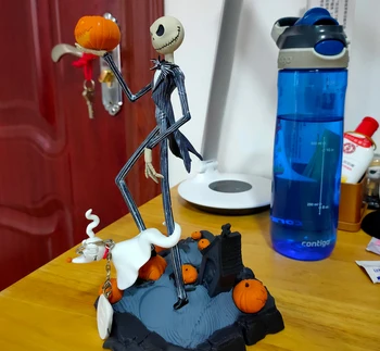 

Vogue Jack Skellington Zero Pumkin The Nightmare Before Christmas Figure Mode Toys Extra Bag Key Ring