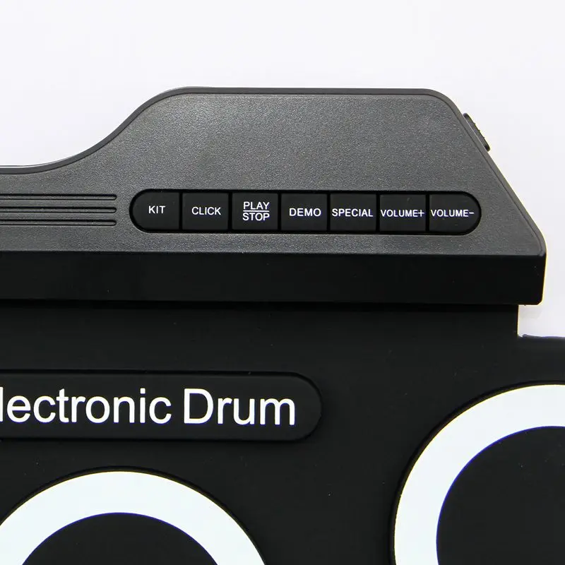 Electronic Drum Set /7 Electronic Drum /7 Tone /8 Demo Song/ 7 Drum Pads Metronome Function /External Instrument Input Available