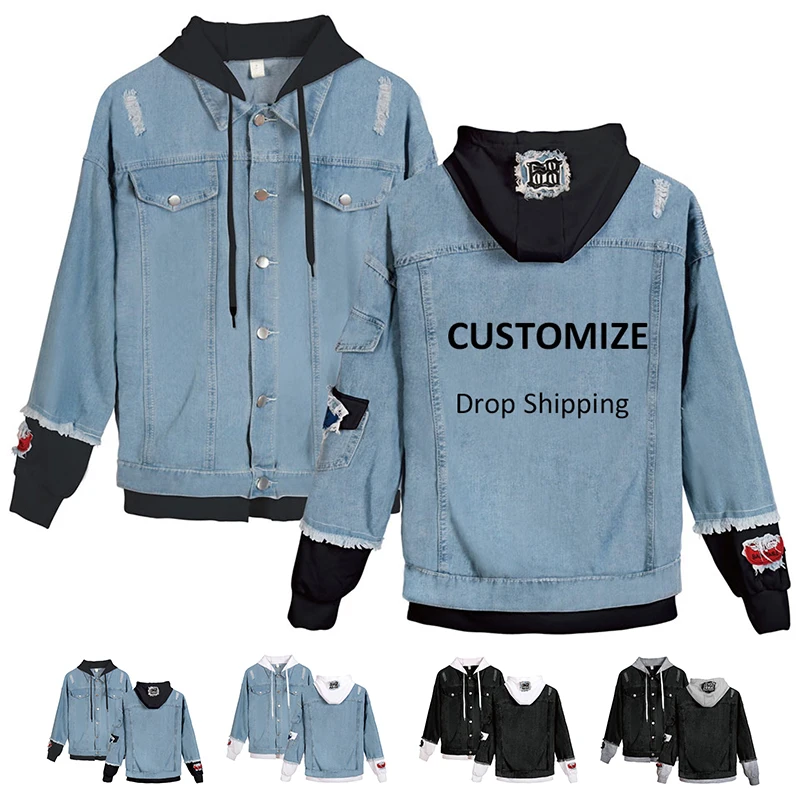 custom printed denim jacket