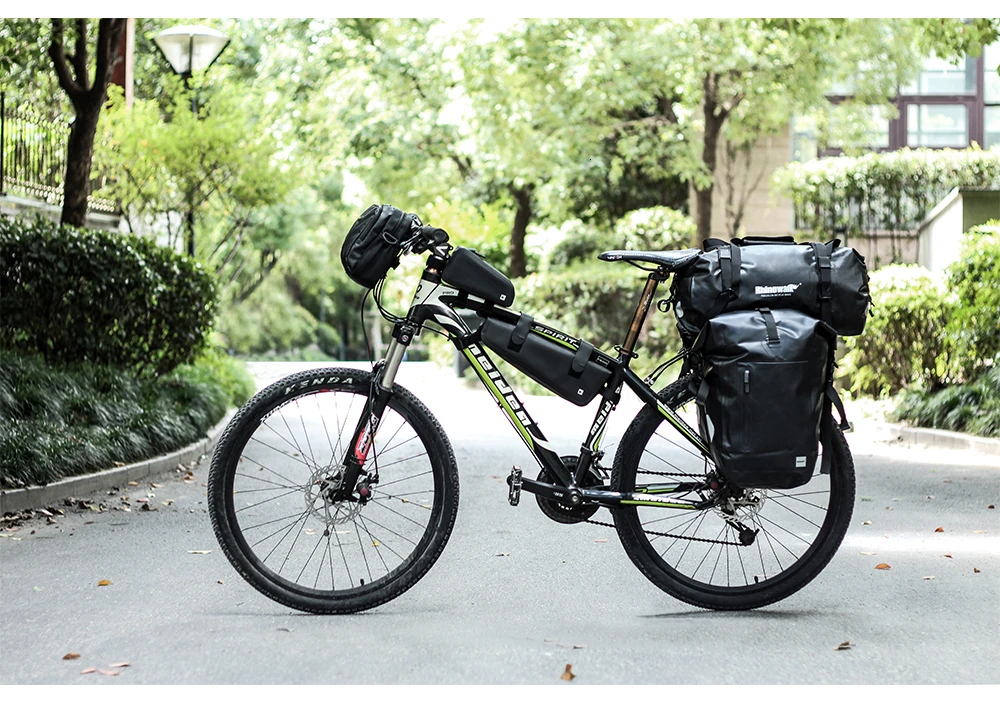 Rhinowalk Bicycle Luggage Bags 20L Full Waterproof for Road Bike Rear Rack Trunk Cycling Saddle Storage Pannier Multi Travel Bag (10)