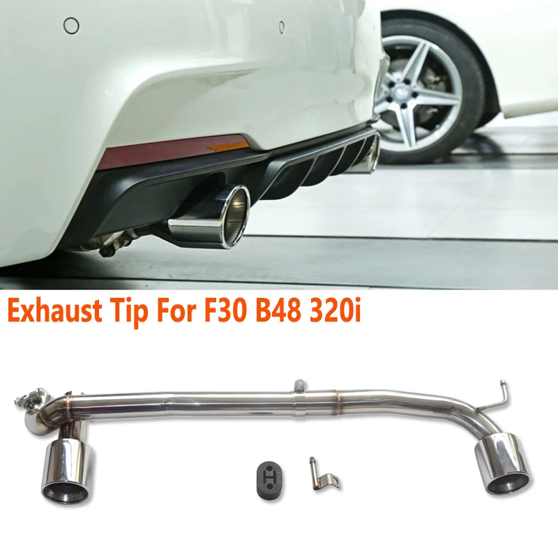 Exhaust Tip For B48 BMW F30 320i 328i 325i 330i M sport Stainless Steel