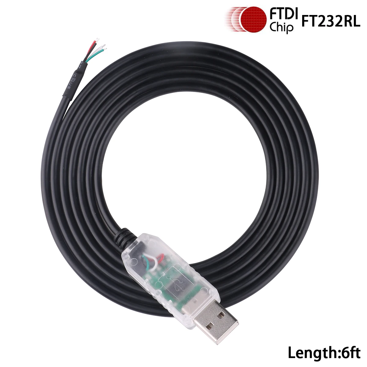Cabo de Conversor Serial Ftdi Usb para Rs232 com Suporte para Win10
