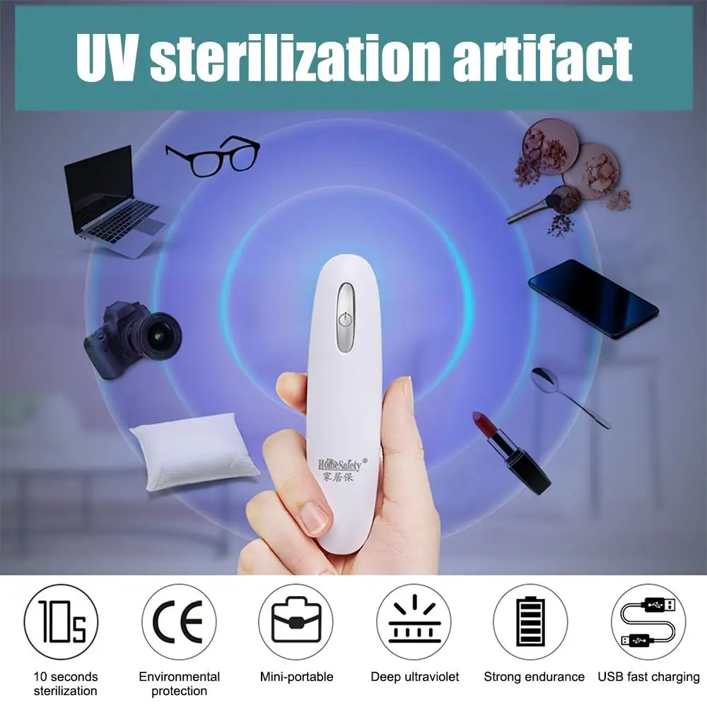 

Portable UV Light Sterilizer Germicidal Lamp Disinfection Lamp Mask UVC Clean Family Protection Health Energy Conservation