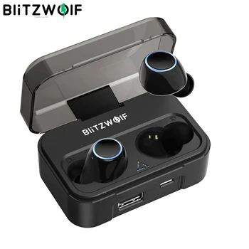 

Blitzwolf BW-FYE3 True Wireless bluetooth 5.0 Earphone 6mm HiFi Stereo Bilateral Calls with 2600mAh Power Bank IPX6 Waterproof