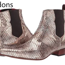 Мужские ботинки «Челси»; botas hombre bancas; модные мужские зимние ботинки из искусственной кожи без застежки с острым носком; Zapatos De Hombre; D66