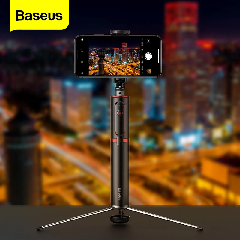 Монопод для селфи Baseus с Bluetooth беспроводной дистанционный Штатив iPhone Xiaomi Huawei