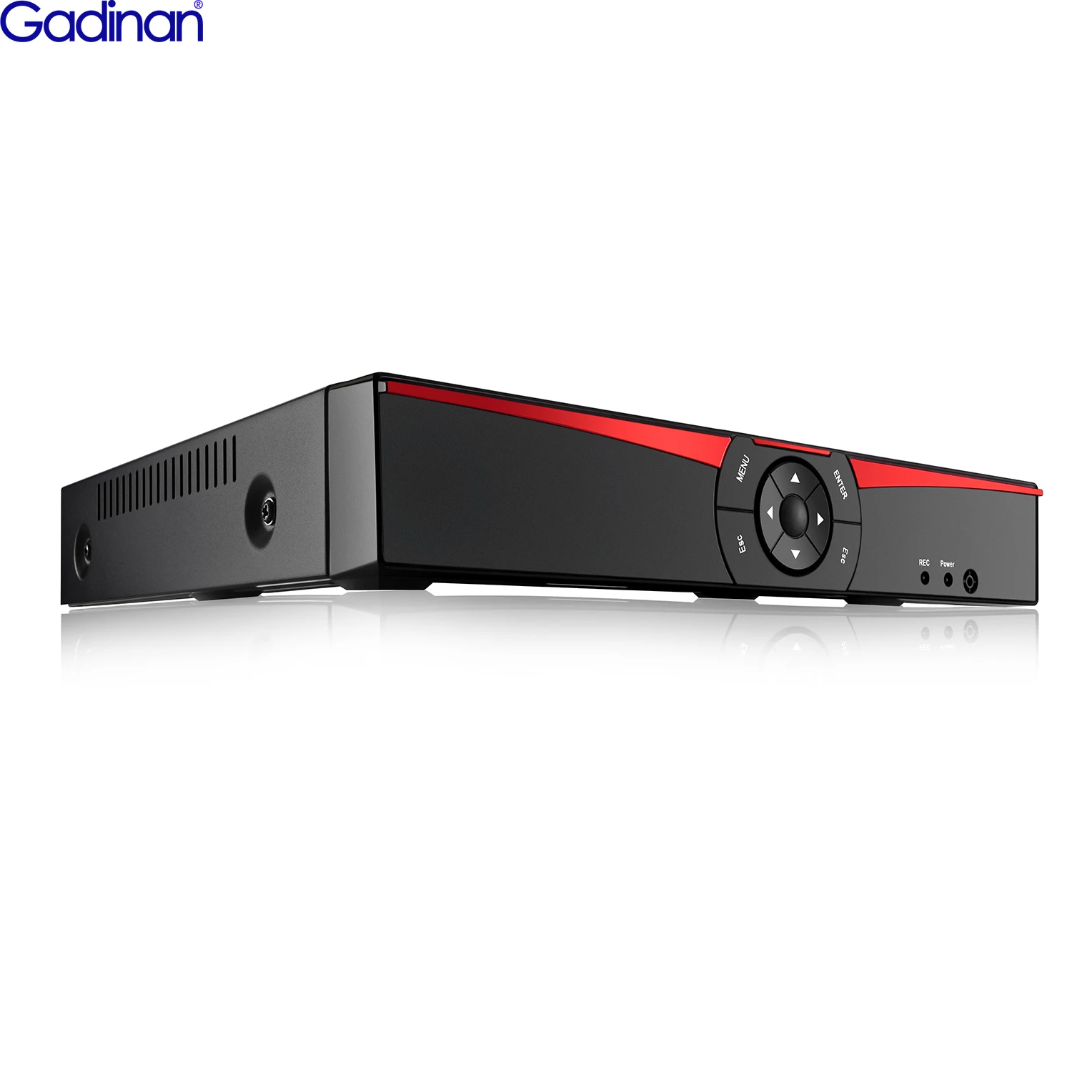 Gadinan-grabador de vídeo de red ONVIF para cámara IP de seguridad, sistema de videovigilancia CCTV, 4/8CH NVR POE, detección facial, H.265
