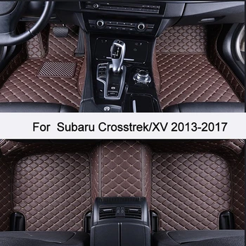 

Custom Car Floor Mats For Subaru Crosstrek/XV 2013-2017/PU Leather Auto Waterproof Mats Non-slip Business off-road SUV Mat