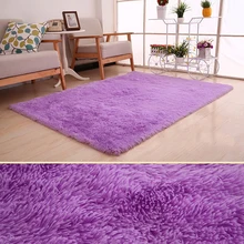 Новые коврики Фиолетовый ковер толстый коврик для гостиной плюшевый нескользящий коврик мягкие детские коврики для спальни Vloerkleed 50x80 160x200 см