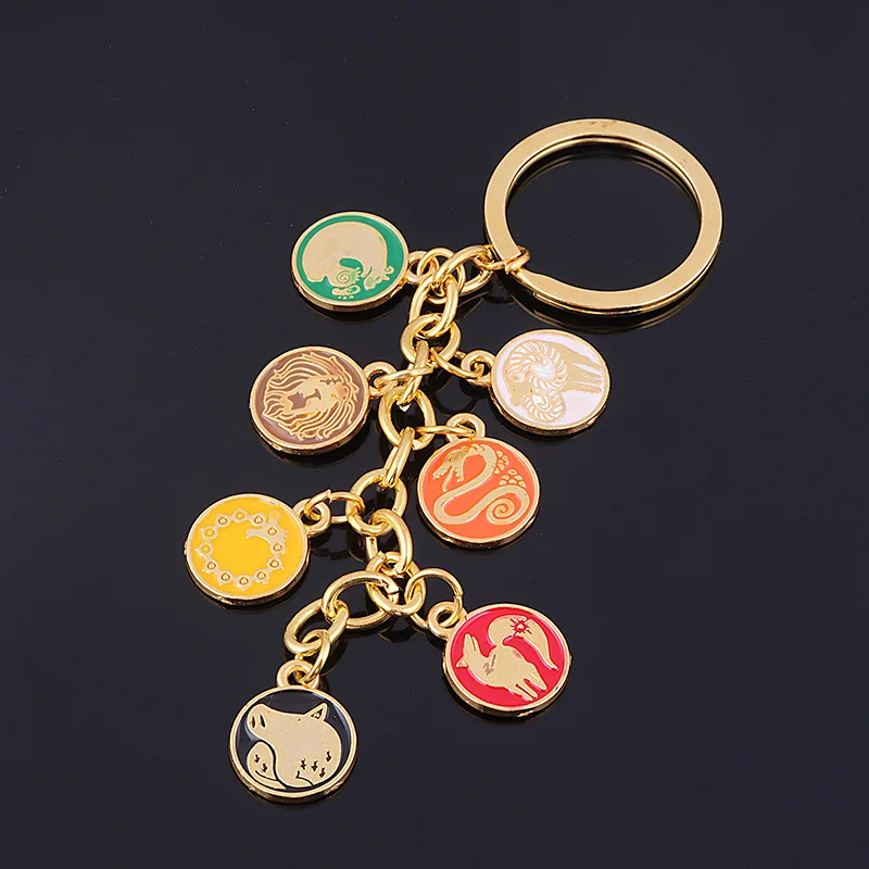 The Seven Deadly Sins Meliodas Escanor Keychain Nanatsu No Taizai Dragon Lion Boar Goat Fox Protagonist Tattoo Key Chain Jewelry Key Chains Aliexpress
