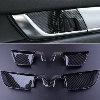 

CITALL 4PCS ABS Carbon Fiber Inner Door Handle Bowl Trim Cover Fit for Honda Accord 2018 2019