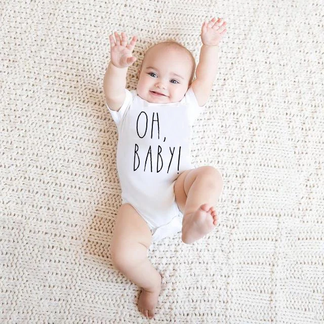 

Oh Baby Summer Newborn Baby Bodysuit Causal Romper Boys Girls Jumpsuit Baby Gifts Bebes Infant Clothes Toddler Costume Outfits