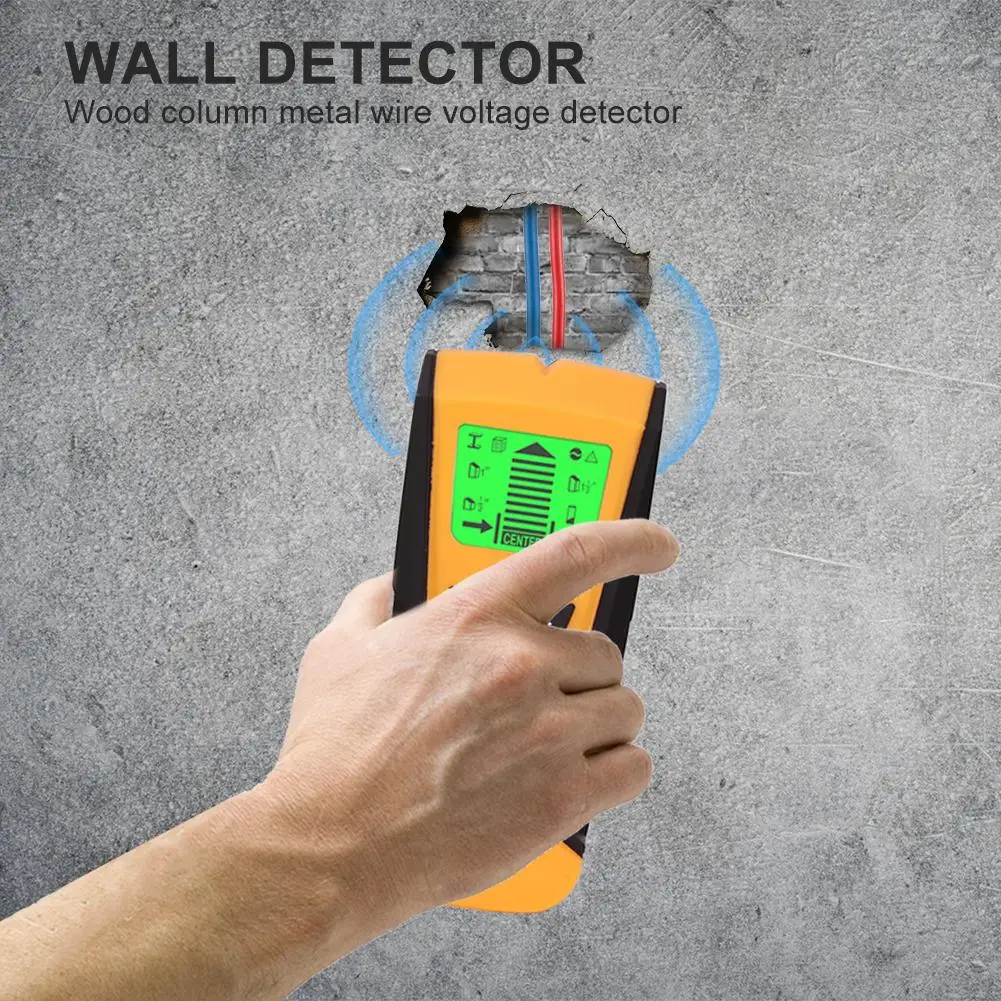 Goedkoop 3In 1 Metaaldetector Vinden Metalen Hout Studs AC Voltage Live Wire Detecteren Scanner Elektrische Doos Finder Draagbare Hunter detector