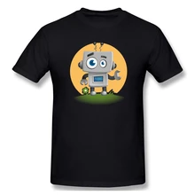 cute Robot t shirt men's Casual Fashion Men's Basic Short Sleeve T-Shirt boy girl cartoon t-shirt top tees cute Robot t shirt men's Casual Fashion Men's Basic Short Sleeve T-Shirt boy girl cartoon t-shirt top tees